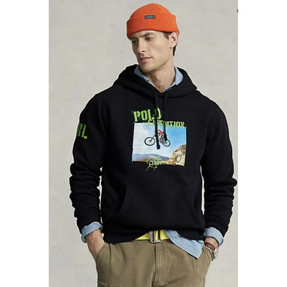 NWT -POLO RALPH LAUREN Men's Fleece Graphic Hoodie - Picture 7 of 7